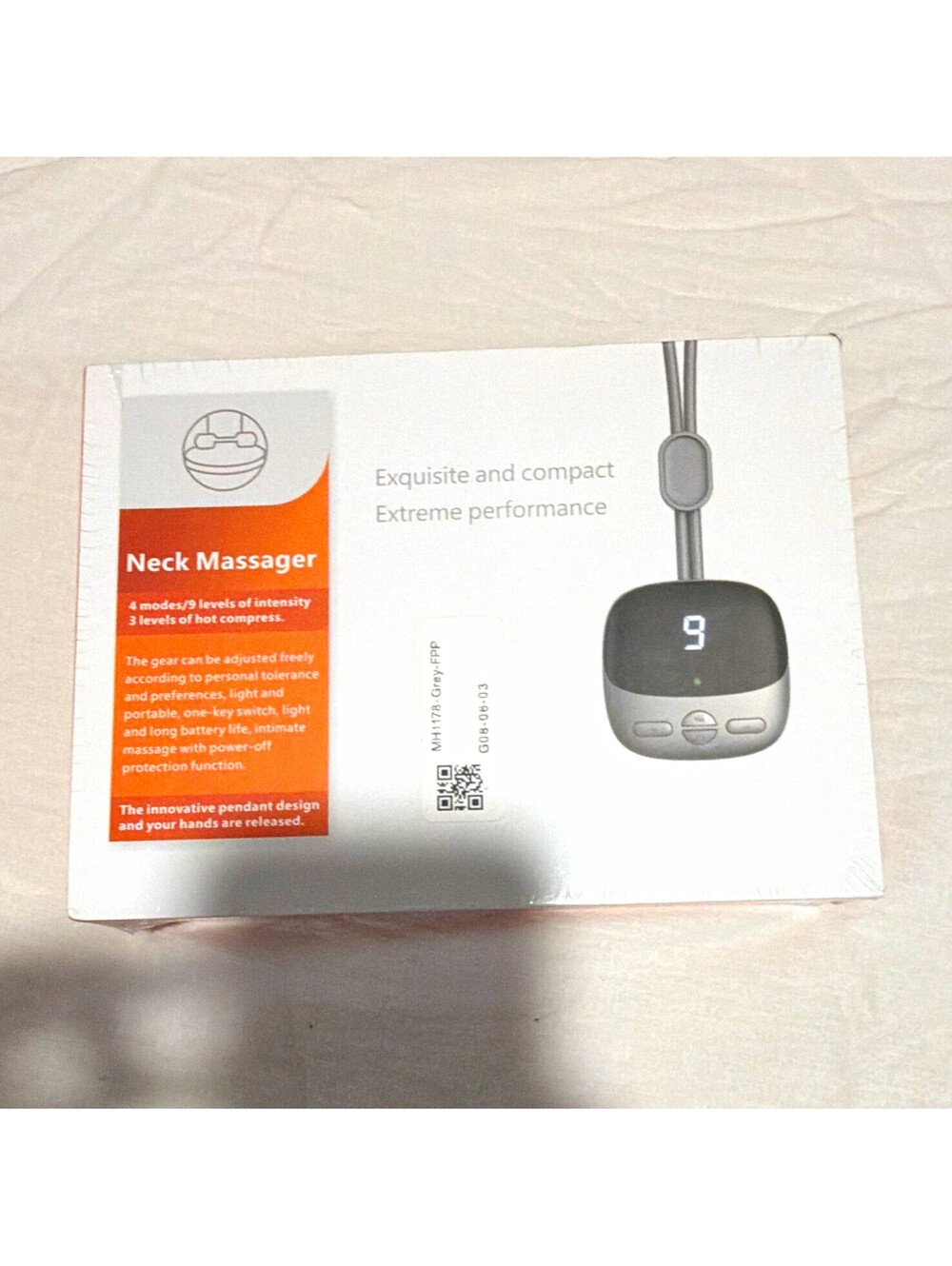 Portable Neck Massager with 4 Modes and Hot Compress
